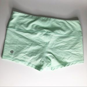 Lululemon Mint Green Boogie Shorts Size 8